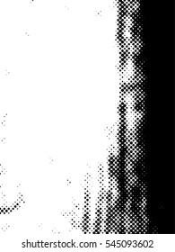 Distressed overlay Vector grunge halftone background. Halftone dots vector texture.