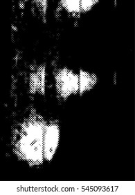 Distressed overlay Vector grunge halftone background. Halftone dots vector texture.