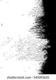 Distressed overlay Vector grunge halftone background. Halftone dots vector texture.