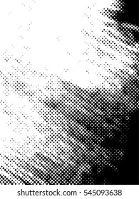 Distressed overlay Vector grunge halftone background. Halftone dots vector texture.
