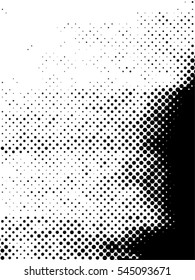 Distressed overlay Vector grunge halftone background. Halftone dots vector texture.