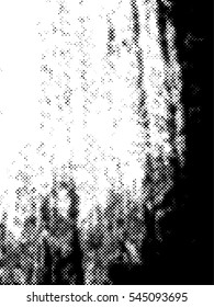 Distressed overlay Vector grunge halftone background. Halftone dots vector texture.