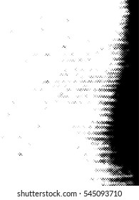 Distressed overlay Vector grunge halftone background. Halftone dots vector texture.