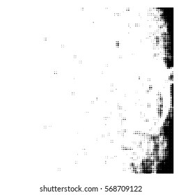 Distressed overlay Vector grunge halftone background. Halftone dots vector texture.