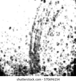 Distressed overlay Vector grunge halftone background. Halftone dots vector texture. EPS10