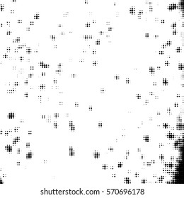 Distressed overlay Vector grunge halftone background. Halftone dots vector texture. EPS10