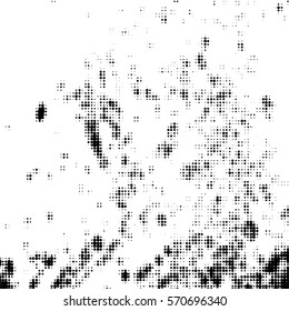 Distressed overlay Vector grunge halftone background. Halftone dots vector texture. EPS10
