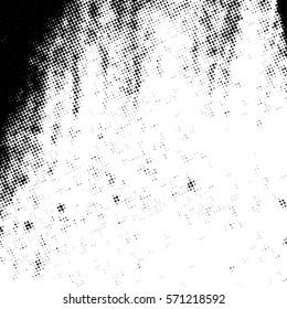 Distressed overlay Vector grunge halftone background. Halftone dots vector texture. EPS10