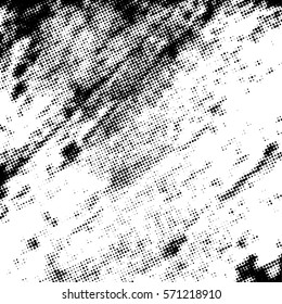 Distressed overlay Vector grunge halftone background. Halftone dots vector texture. EPS10