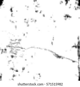 Distressed overlay Vector grunge halftone background. Halftone dots vector texture. EPS10