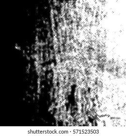 Distressed overlay Vector grunge halftone background. Halftone dots vector texture. EPS10