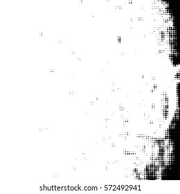 Distressed overlay Vector grunge halftone background. Halftone dots vector texture. EPS10