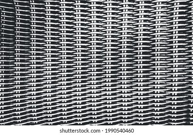 Distressed overlay wicker vine texture. grunge black and white background. abstract halftone vector illustration