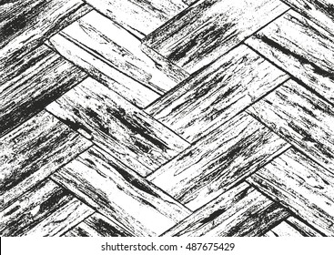 Distressed overlay wooden bark texture, grunge vector background.