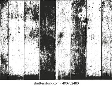 Distressed overlay wooden bark texture, grunge vector background.