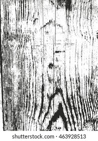 Distressed overlay wooden fence texture, grunge vector background.