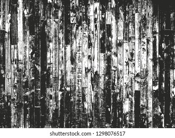 Distressed overlay wooden plank texture, grunge background. abstract halftone vector illustration