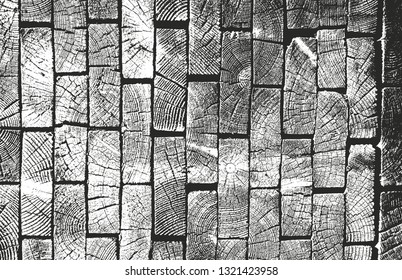 Distressed overlay wooden plank texture, grunge background. abstract halftone vector illustration