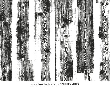 Distressed overlay wooden plank texture, grunge background. abstract halftone vector illustration