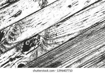 Distressed overlay wooden plank texture, grunge background. abstract halftone vector illustration
