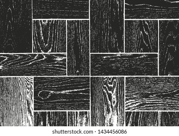 Distressed overlay wooden plank texture, grunge background. abstract halftone vector illustration