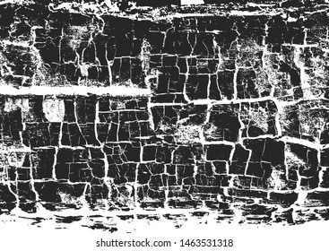 Distressed overlay wooden plank texture, grunge background. abstract halftone vector illustration