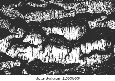 Texture grunge en bois recouvert de volutes, arrière-plan grunge. illustration vectorielle abstraite demi-teint