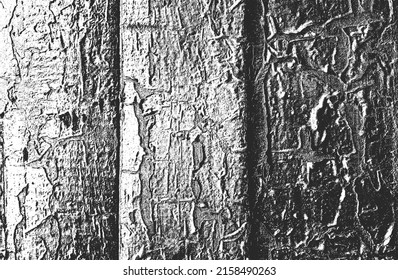 Textura de tablero de madera sobrepuesta con problemas, fondo grueso. ilustración abstracta de vector de medio tono