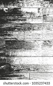 Distressed overlay wooden texture, grunge vector background.