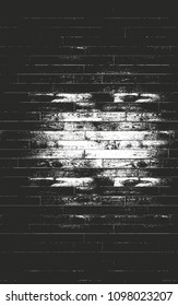 Distressed overlay wooden texture, grunge vector background.