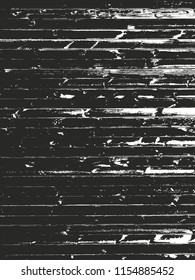 Distressed overlay wooden texture, grunge vector background.