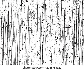 Distressed overlay wooden texture, grunge vector background.