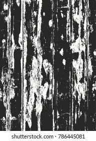 Distressed overlay wooden texture, grunge vector background.