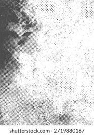 Textura de fondo de película grunge rectangular afligida con grano sutil y arañazos para un uso minimalista del Diseño gráfico