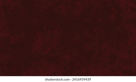 Distressed red grunge texture on dark background, vector