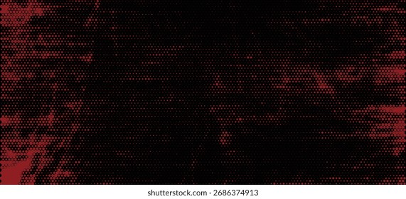 Textura roja angustiada del grunge en un fondo oscuro, Vector