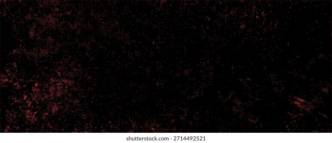 Textura roja angustiada del grunge en un fondo oscuro, Vector