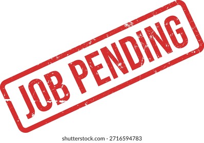 Gráfico de sello rojo con problemas que indica una solicitud de trabajo o una tarea pendiente