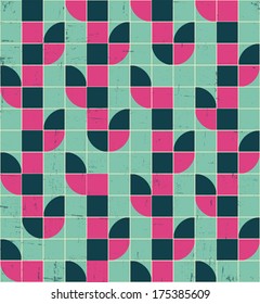 distressed retro vector seamless pattern illustration (aging effect can be removed easily)