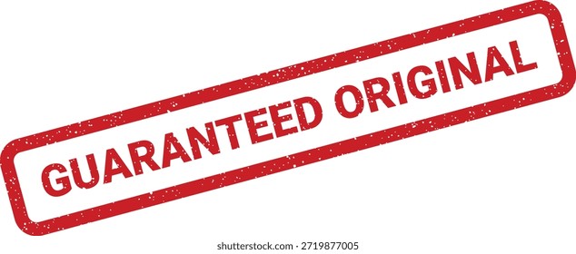 A distressed rubber stamp graphic indicating authenticity. Ideal for product labeling, certification, or branding materials signifying unique quality.