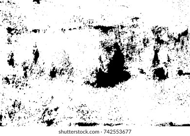Distressed rustic used texture. Grunge rusty aged background.  Dirty black texture template. Design element.