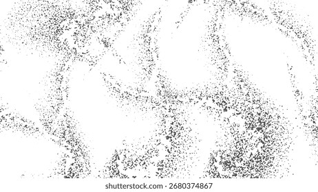 Vector de textura grunge arañado afligido con superposición de polvo fondo urbano granulado fondo abstracto en blanco y negro