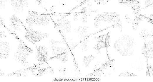 Beunruhigtes, zerkratztes grungiges Endlosmuster. nahtlose Mustertextur. Grange Formen .Grunge Film kratzige Textur . Vektorgrau Retro-Rauschen Textur .Screen Druck endlose Muster Textur. 
