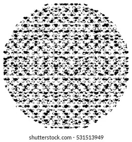 Distressed Simple Grunge Stamp Texture With Random Stars. EPS10 vector.