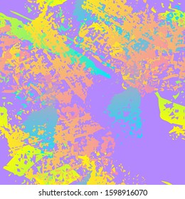 Distressed Splash. Watercolor Textures Surface. Seamless Pattern. Splash Trends Motif. Artistic Cool Black and White Watercolor Overlay Surface. Abstract Brush Vector illustration.