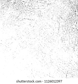Distressed spray grainy overlay texture. Grunge dust messy background. Dirty powder rough empty cover template. Aged splatter crumb dot backdrop. Weathered drips aging design element. EPS10 vector.