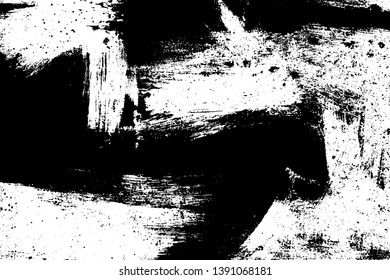 Distressed spray grainy overlay texture. Grunge dust messy background. Dirty powder rough empty cover template. Aged splatter crumb wall backdrop. Weathered drips aging design element. EPS10 vector.
