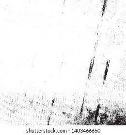 Distressed spray grainy overlay texture. Grunge dust messy background. Dirty powder rough empty cover template. Aged splatter crumb wall backdrop. Weathered drips aging design element. EPS10 vector.