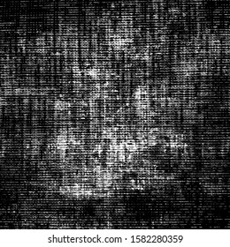 Distressed spray grainy overlay texture. Grunge dust messy background. Dirty powder rough empty cover template. Aged splatter crumb wall backdrop. Weathered drips aging design element. EPS10 vector.
