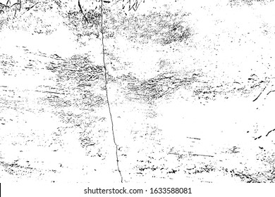 Distressed spray grainy overlay texture. Grunge dust messy background. Dirty powder rough empty cover template. Aged splatter crumb wall backdrop. Weathered drips aging design element. EPS10 vector.